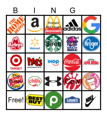 Logos Bingo Card