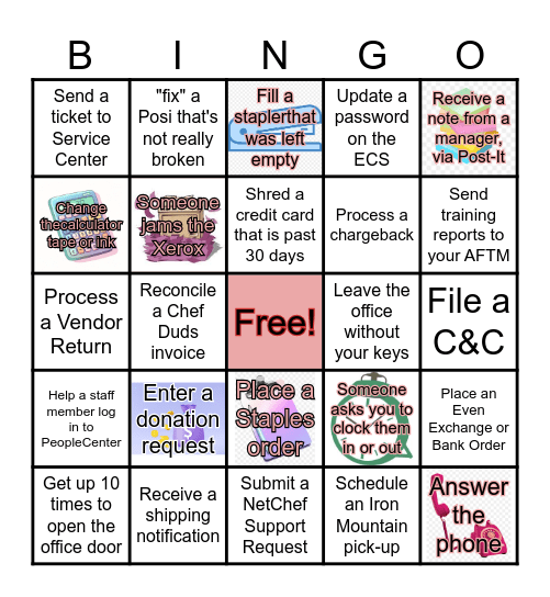 OST BINGO Card