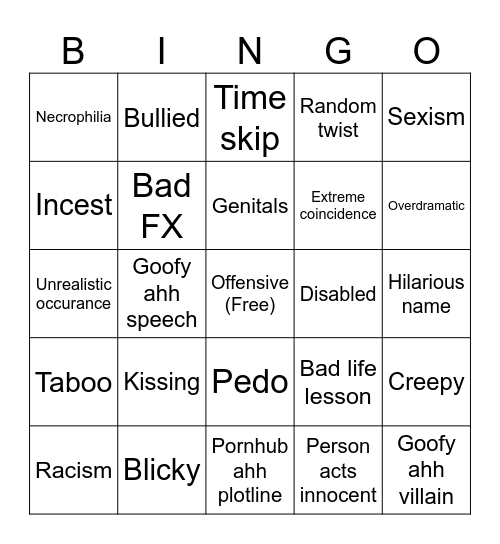 Tomorrow's teaching bingo Card