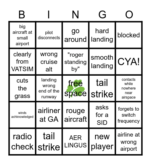 roblox project flight controlling bingo! Bingo Card