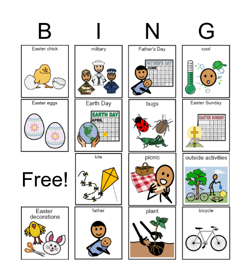 SPRING BINGO Card