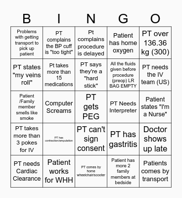 BINGO FRIDAY 1 Bingo Card