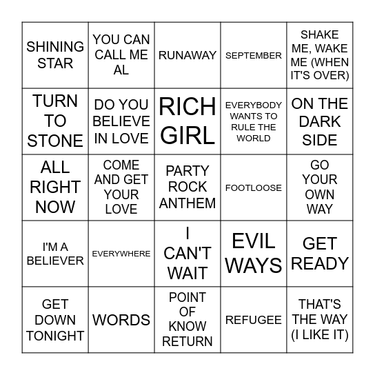 JACK'S BD '24 Bingo Card