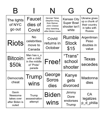 2024 Bingo Card