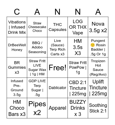 Eastie Weekend Bingo Card