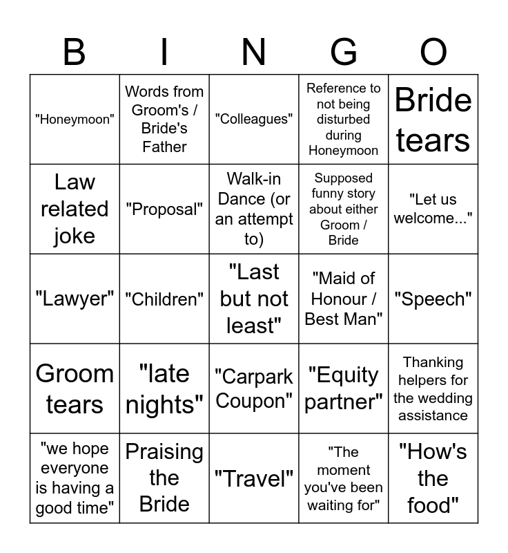 You Don't Need To Know Bingo Card