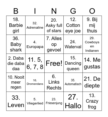 SWINGO 2024! Bingo Card