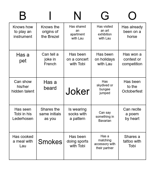 Wedding bingo 1 Bingo Card