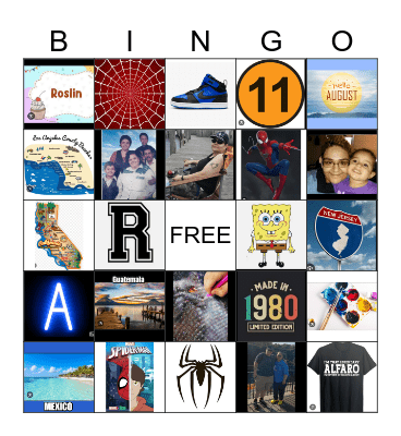 ROZ! BIRTHDAY!!! Bingo Card