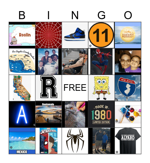 ROZ! BIRTHDAY!!! Bingo Card
