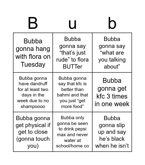 Cdog bingo Card