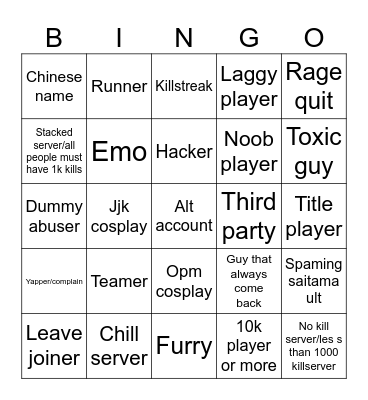 Strongest battleground BINGO Card