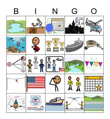 Coast Guard Festival Bingo Card