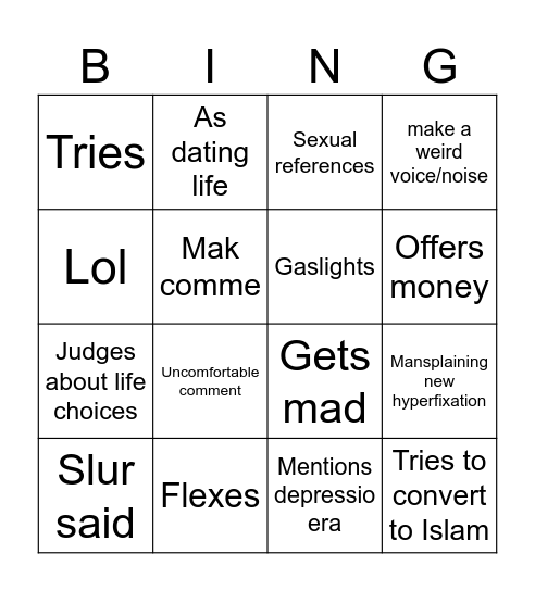 Lolbingo! Bingo Card