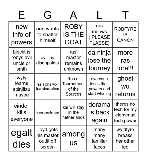 p2 Bingo Card