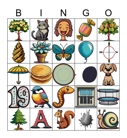 Siilikese aaretejaht Bingo Card