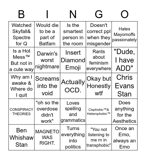 Will Bingo Card