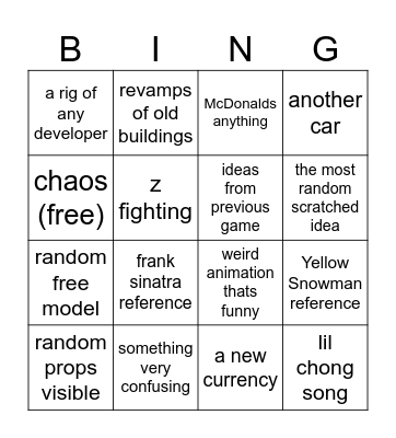 rancidomrancidom Bingo Card