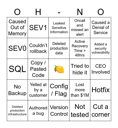 Bingoh-no Bingo Card