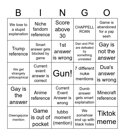 The Second Ultimate What Beats Rock Bingo Card