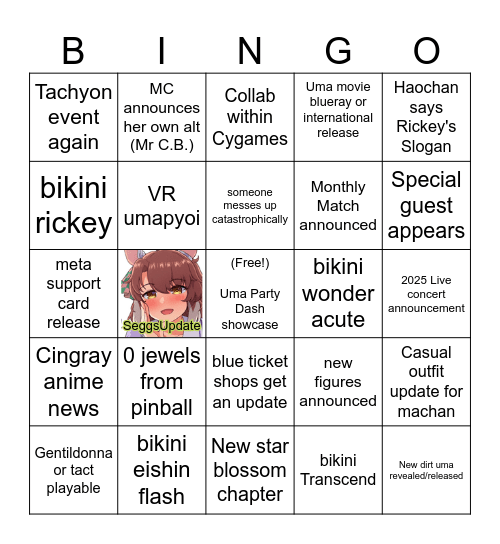 Pakalive Bingo Card