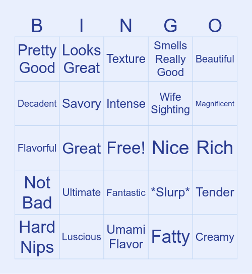 Mikey Chen Bingo Card
