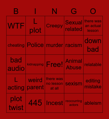 tmrws teachings Bingo Card