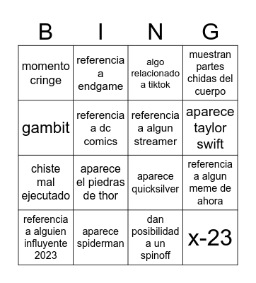 dedpol contra lobesno Bingo Card
