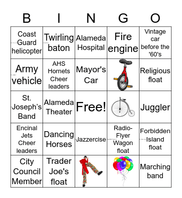 ** 4th of July! ** Bingo Card