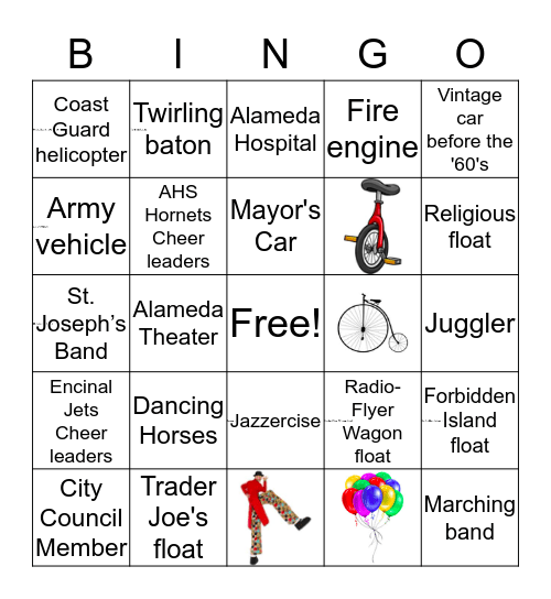 ** 4th of July! ** Bingo Card