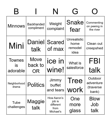 Welcome, Wine Moms! Bingo Card