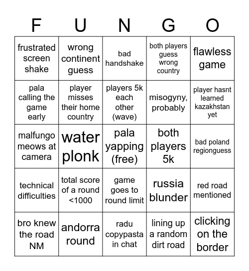 andorra bingo Card