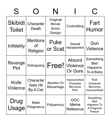Content Slop Bingo Card