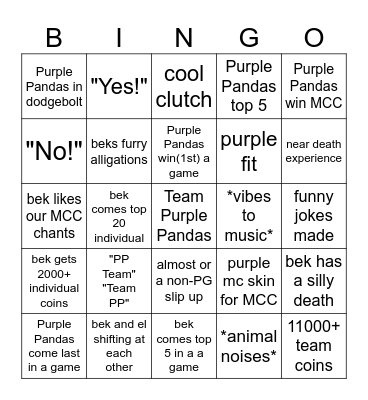 MCC EnderCup (purple/bek POV) Bingo Card