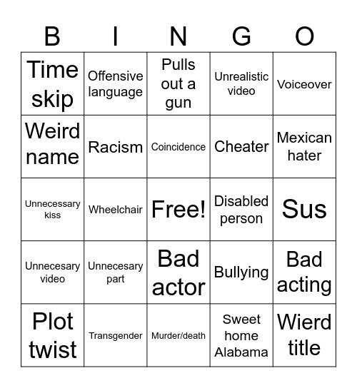 Tommorow teachings Bingo Card