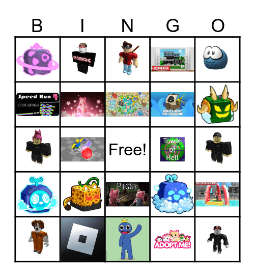 ROBLOX Bingo Card
