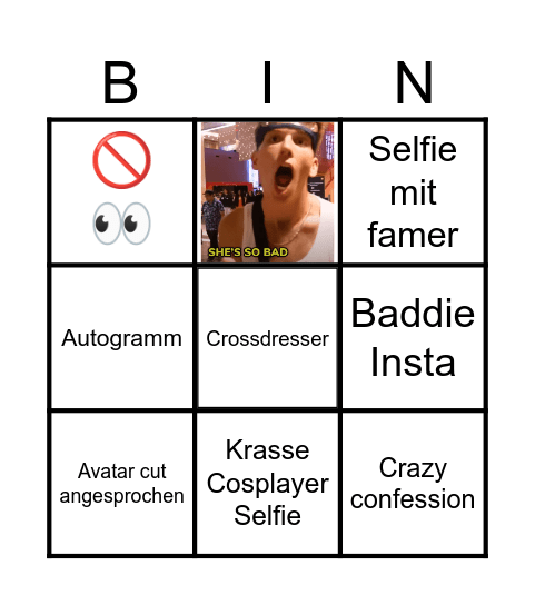 Gamescom hunt Bingo Card