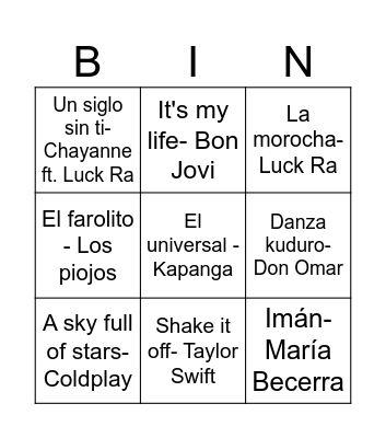 Los 30 de Fran y Rochi Bingo Card