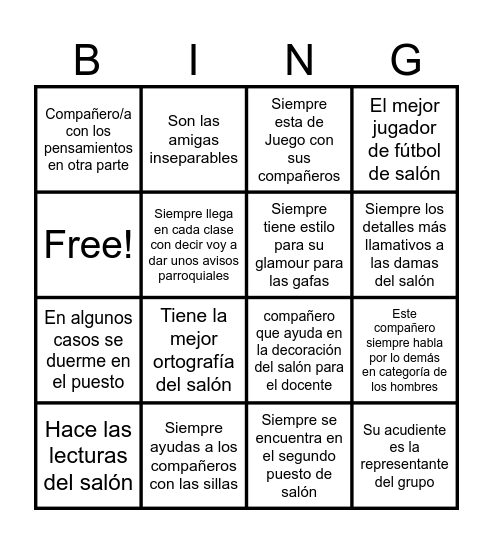 Que tanto conoces del grupo Bingo Card