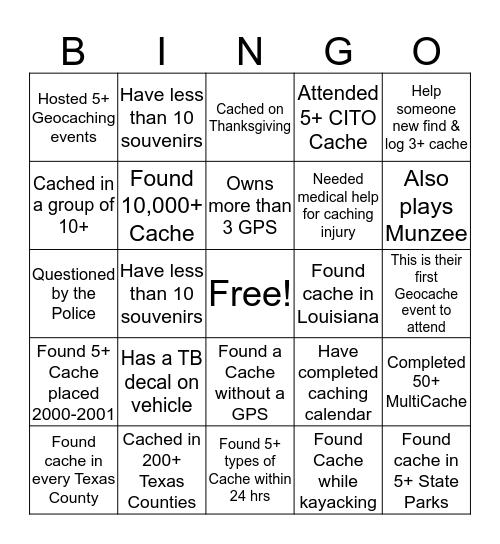 2016 Meet & Greet -  GC6K36J Bingo Card