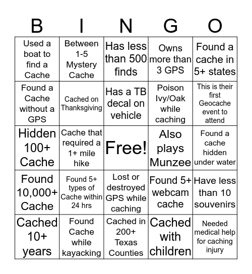 2016 Meet & Greet -  GC6K36J Bingo Card