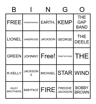 OLD SCHOOL Bingo Card