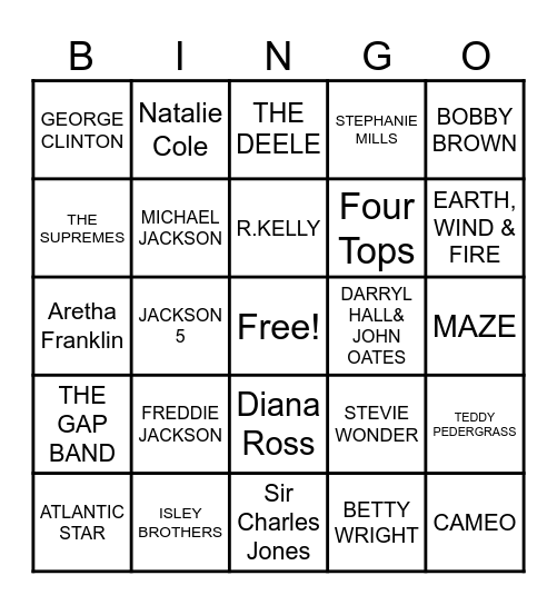 OLD SCHOOL Bingo Card