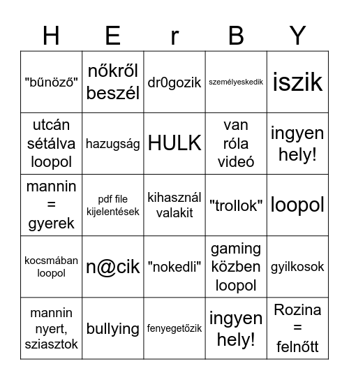 HErBingo Card