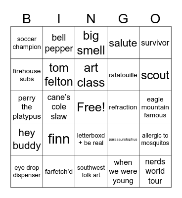 LAUBAU Bingo Card