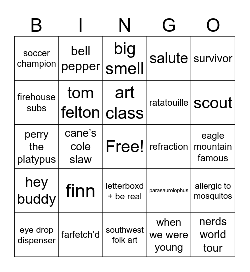 LAUBAU Bingo Card