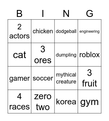 infinite craft bingo Card