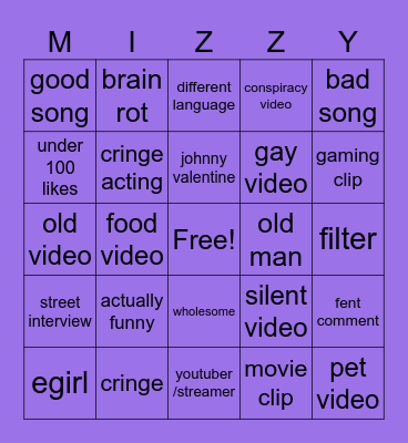 REELS BINGO Card