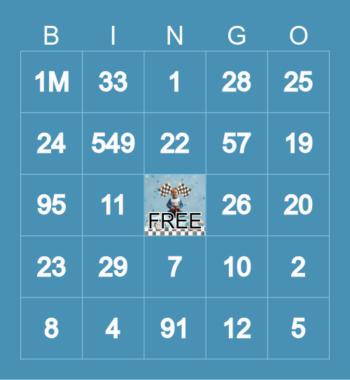 Joshua's 2nd Bday Bingo Card