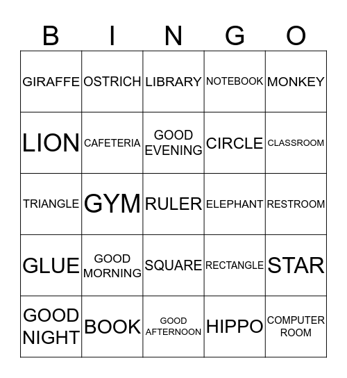 YOUTABBIE 2 - UNITS 1-4 Bingo Card